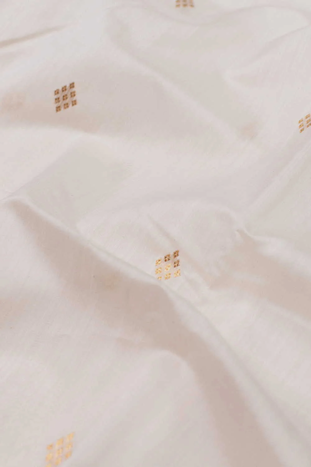 Diamond Zari Butta Chanderi Silk Cotton Fabric - Image 3