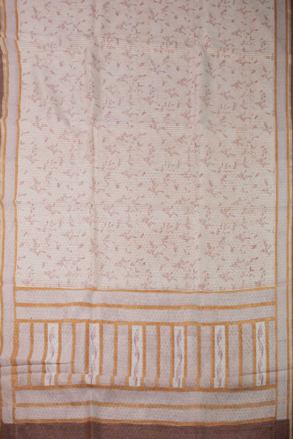 Floral Design Chanderi Silk Cotton saree - Image 2