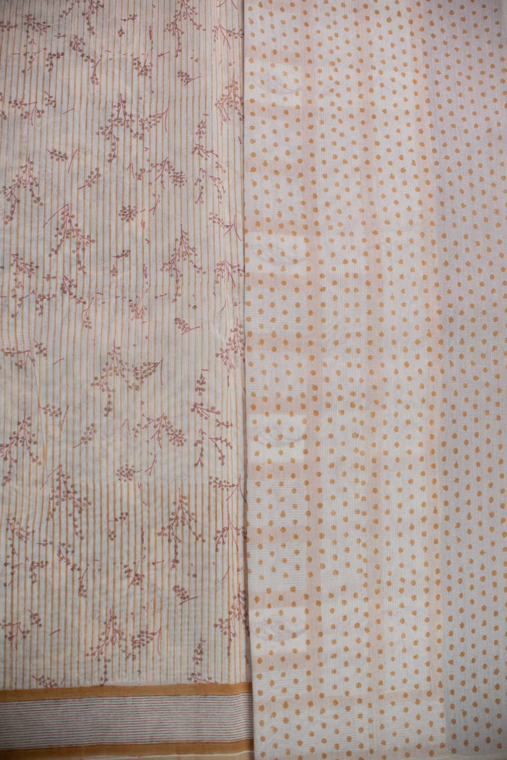 Floral Design Chanderi Silk Cotton saree - Image 4
