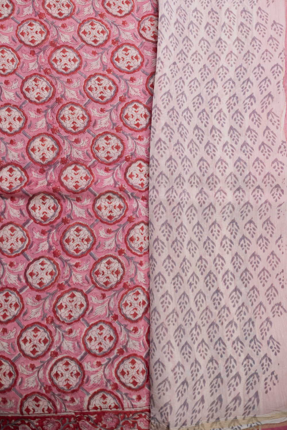 Intricate Design - Pink Chanderi Silk Cotton saree - Image 4