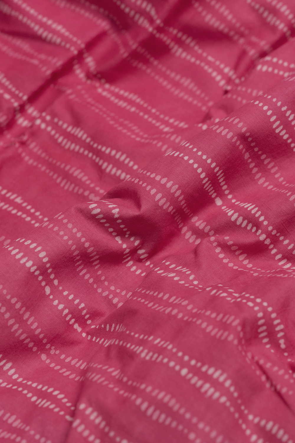 Stripe on Pink Dabu Cotton Fabric - Image 3