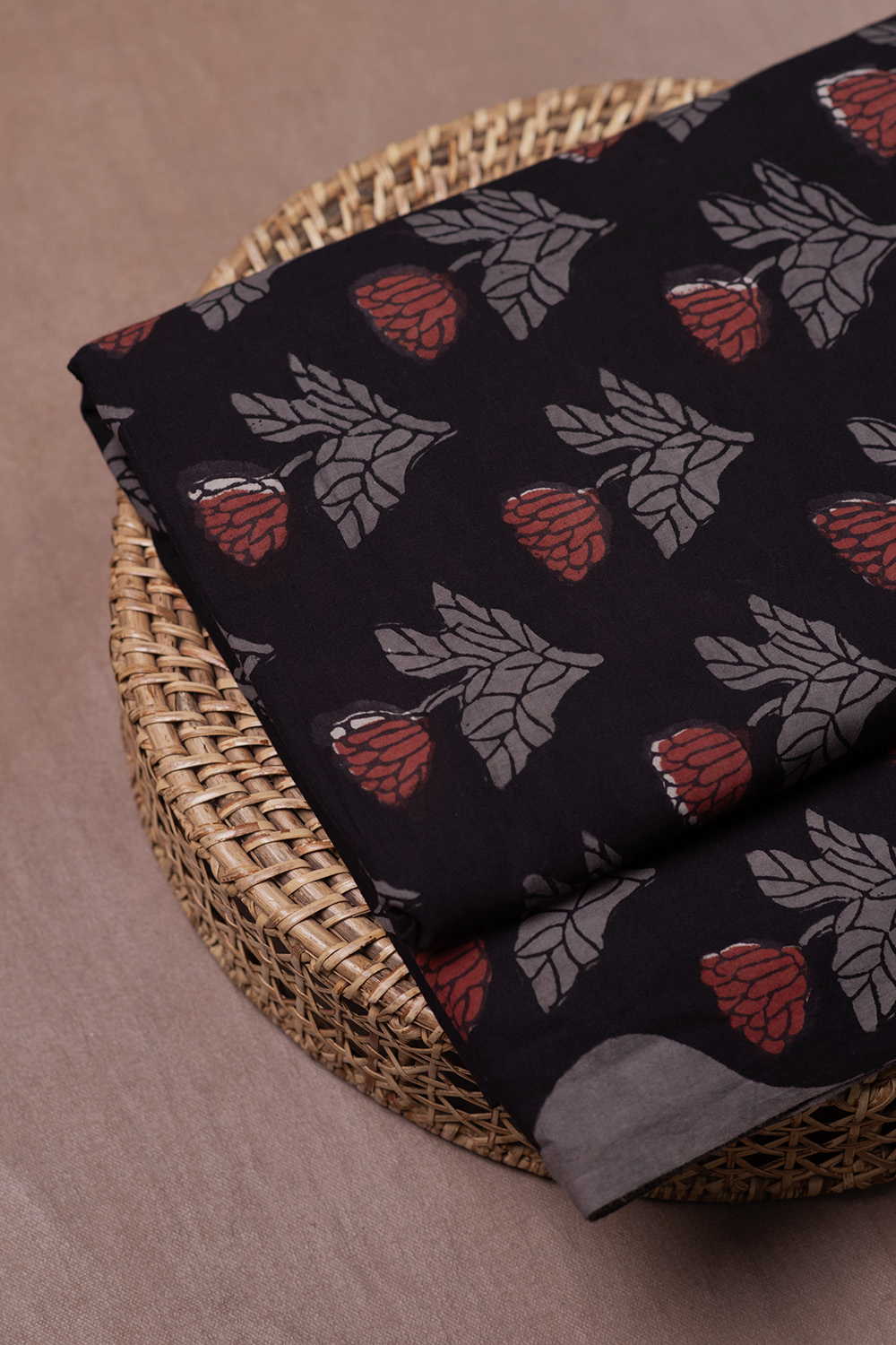 Floral Butta Dabu Cotton Fabric