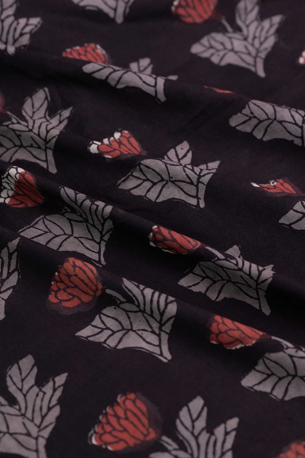Floral Butta Dabu Cotton Fabric - Image 3