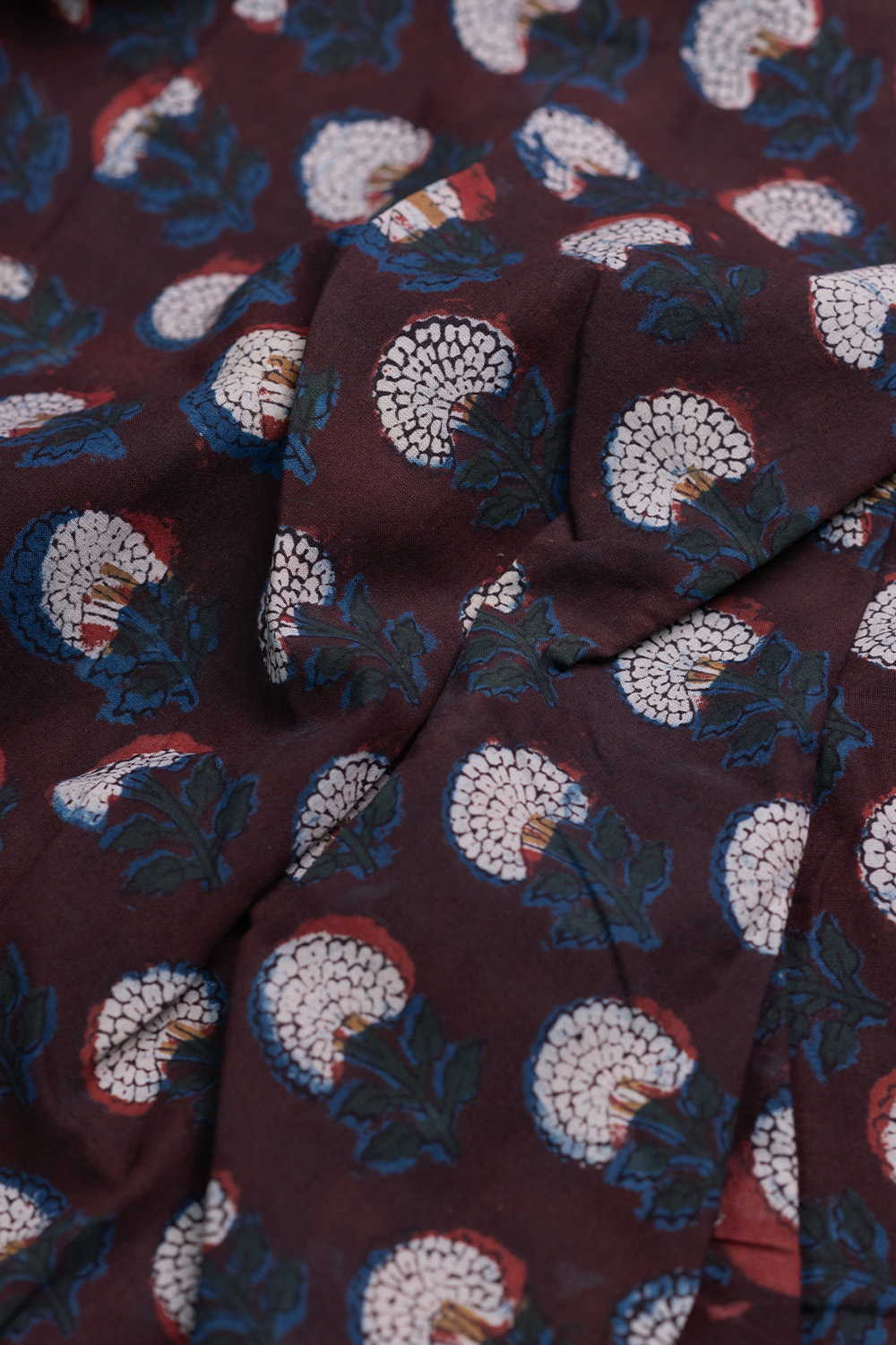 Cream Buttas Dabu Cotton Fabric - Image 3