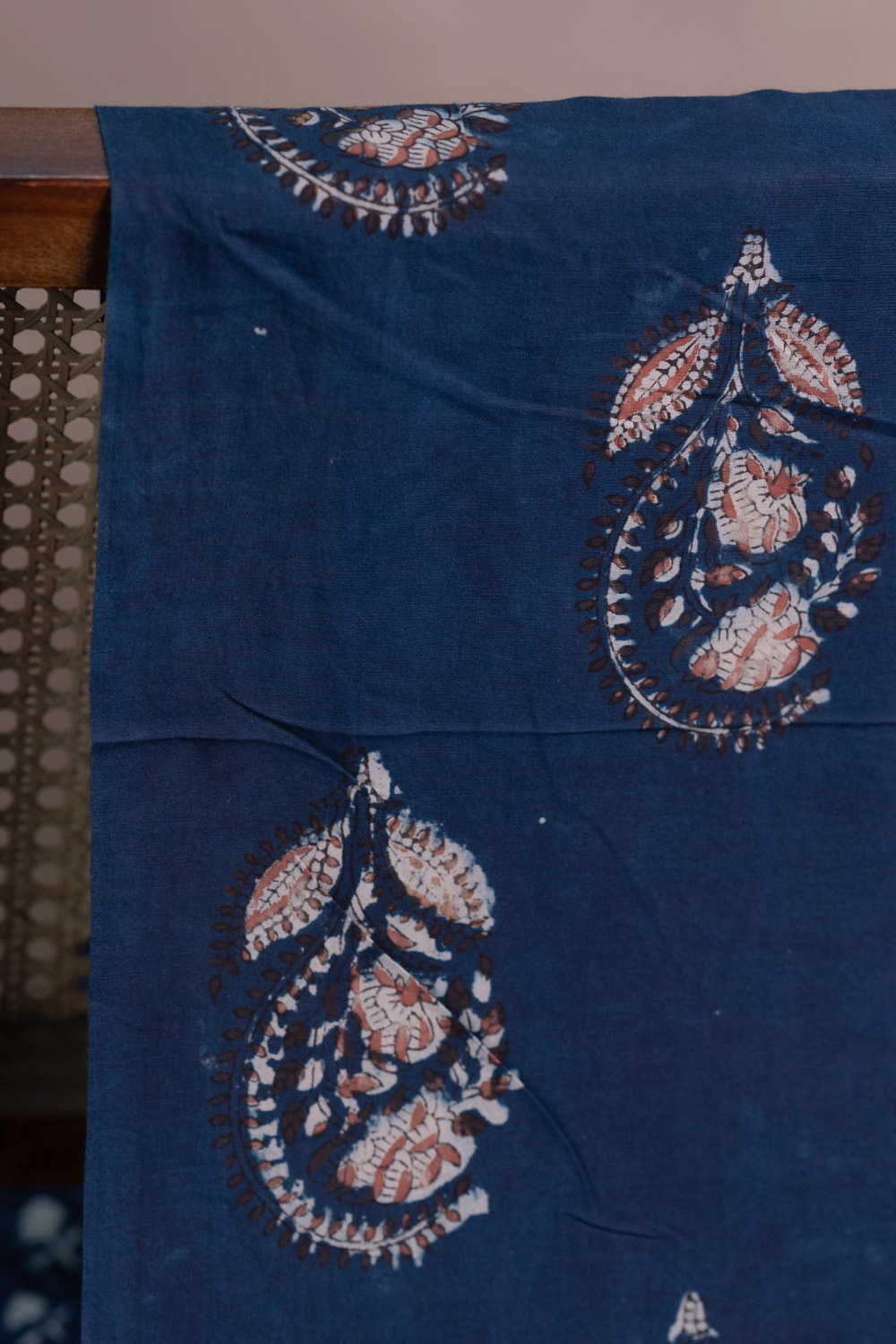 Big Butta - Indigo Dabu Cotton Fabric - Image 2