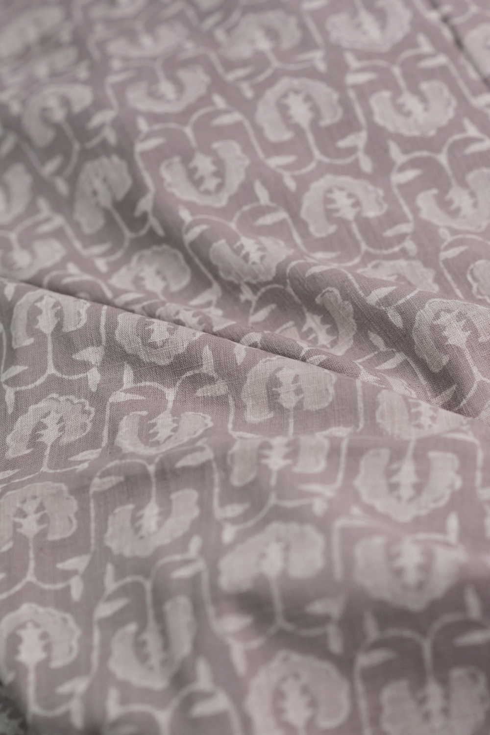 Intricate Design Dabu Slub Cotton Fabric - Image 3