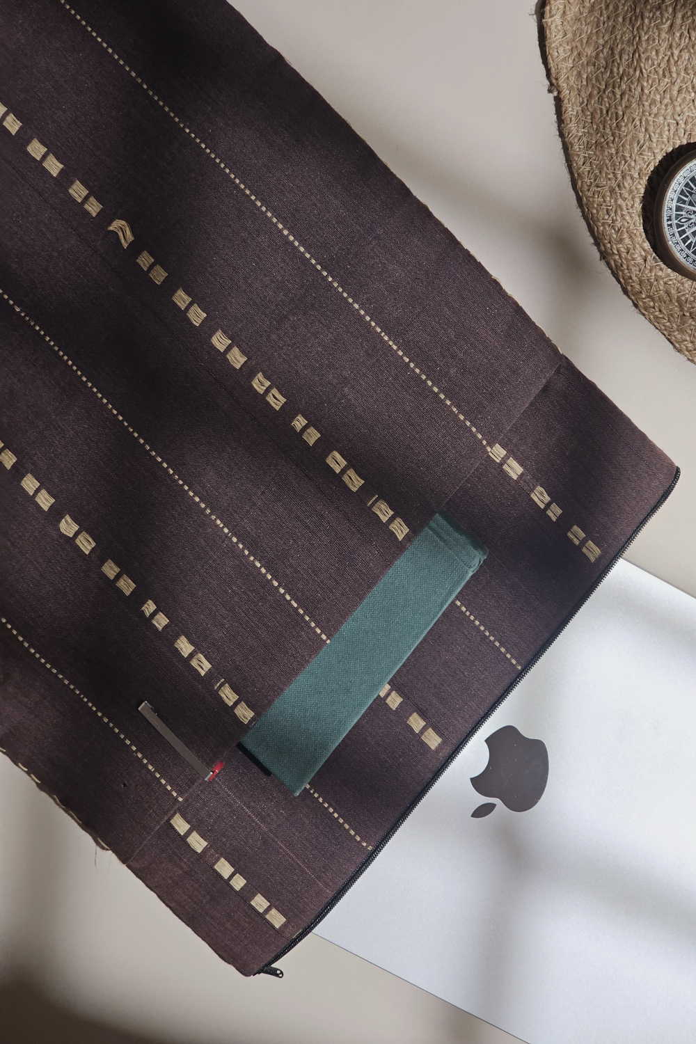Handwoven Cotton Laptop Sleeve Cover – 15 x 11.5 Inches - Image 3