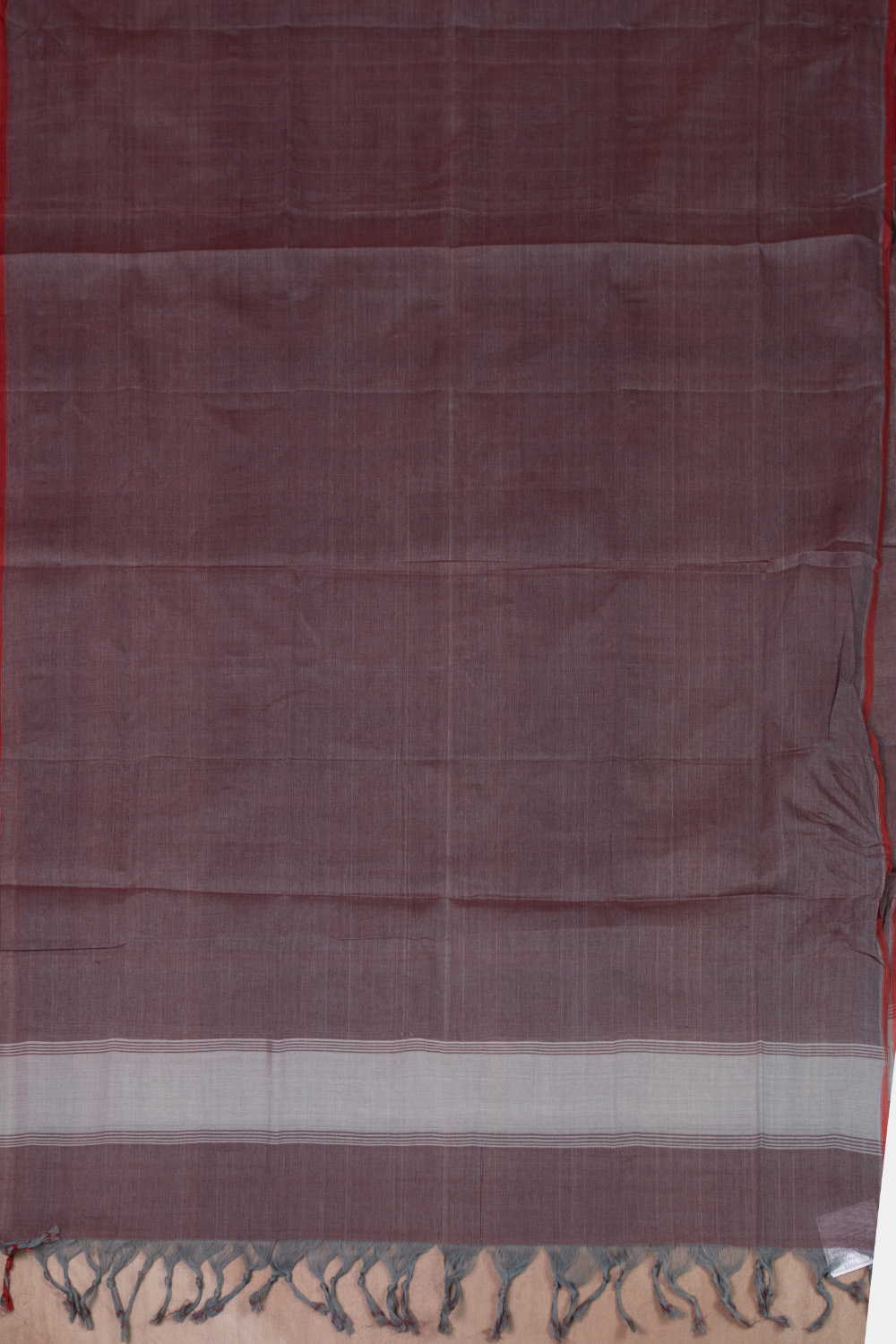 Dual Shaded Purple Handspun Cotton Dupatta - Image 2