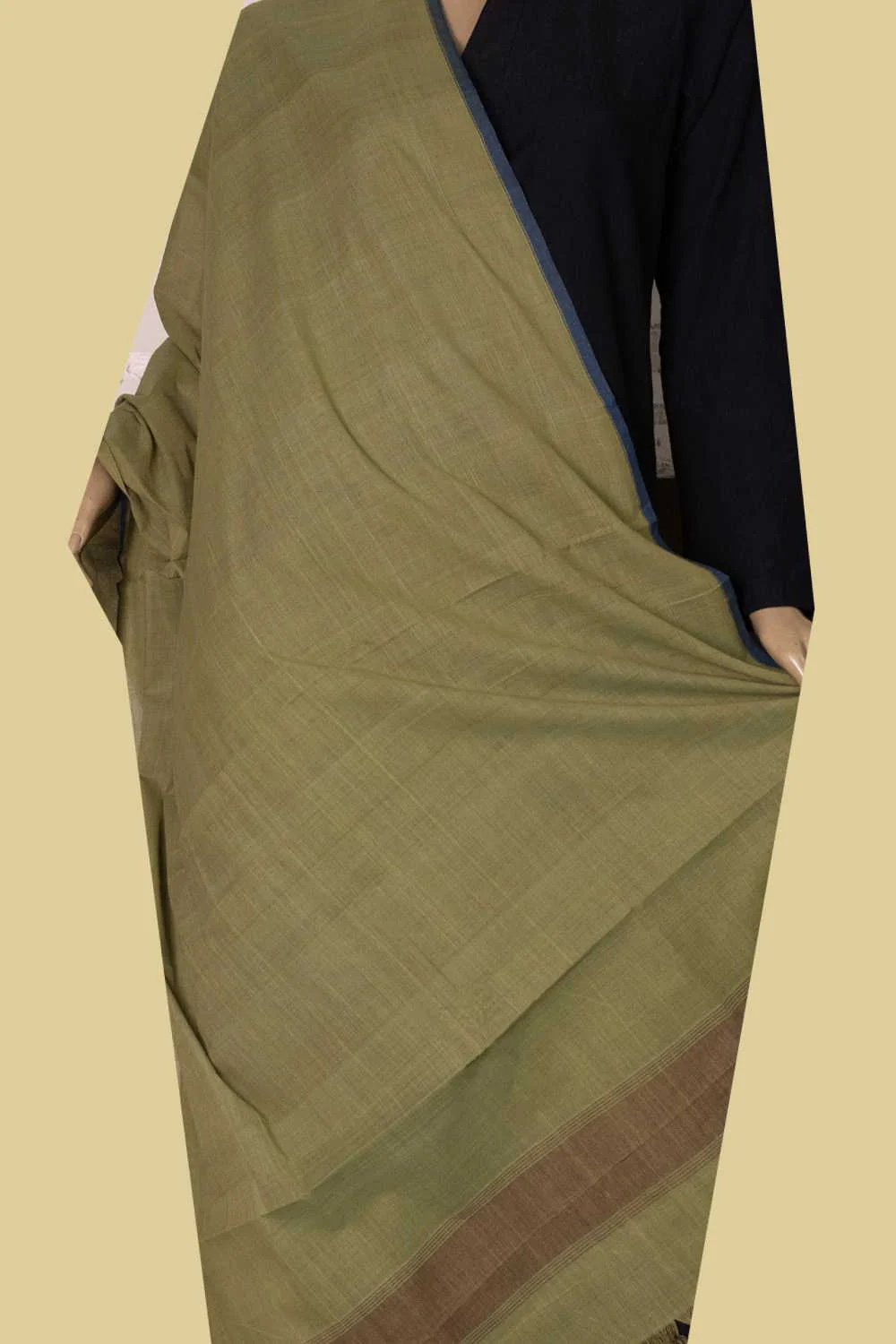 Faded Green Handspun Cotton Dupatta