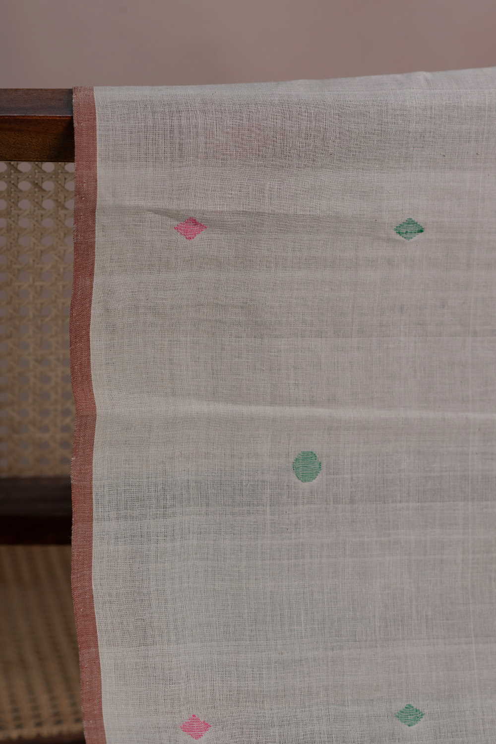 Light Grey - Buttas Handspun Cotton Fabric - Image 2