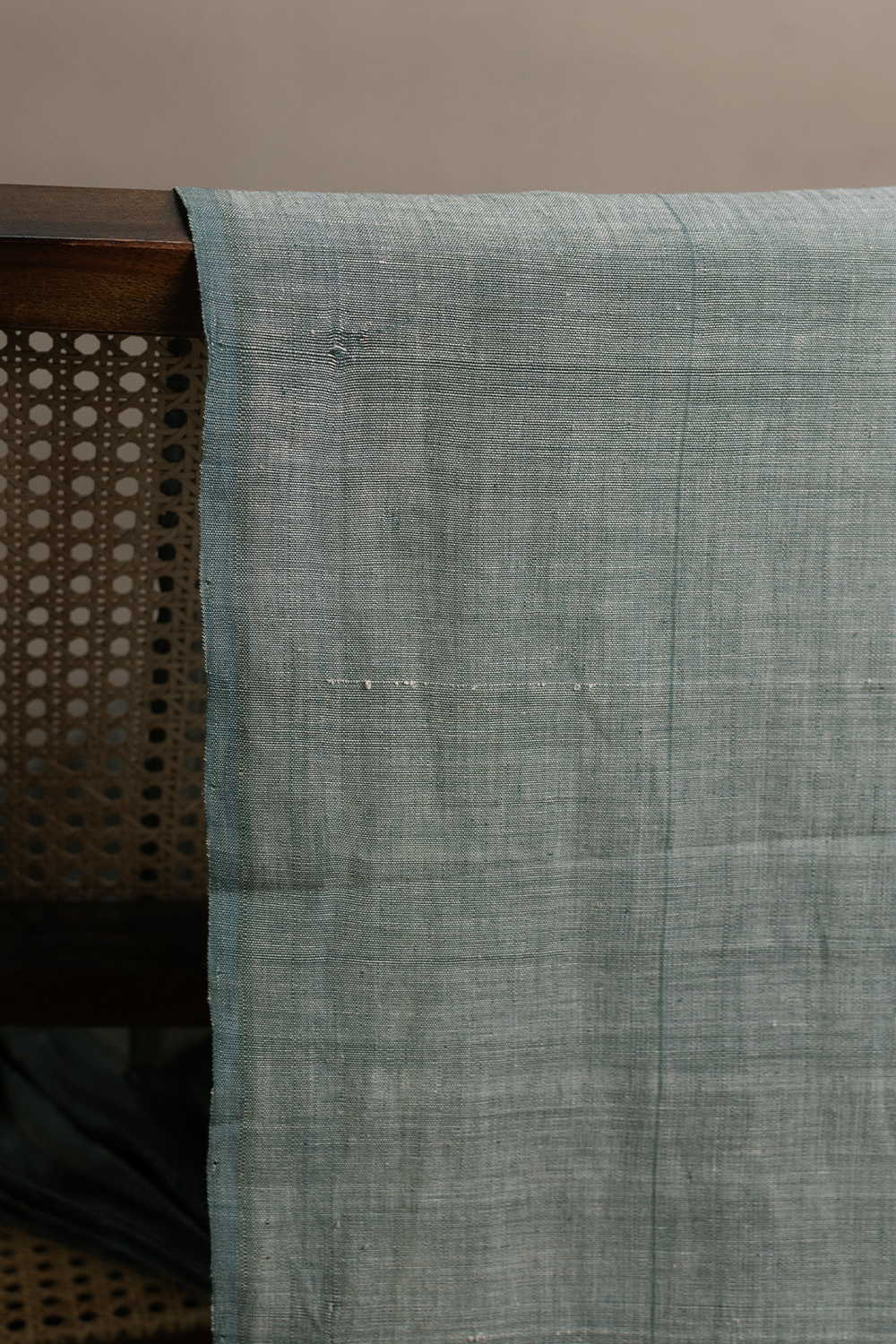 Light Green Handspun Cotton Fabric - Image 3