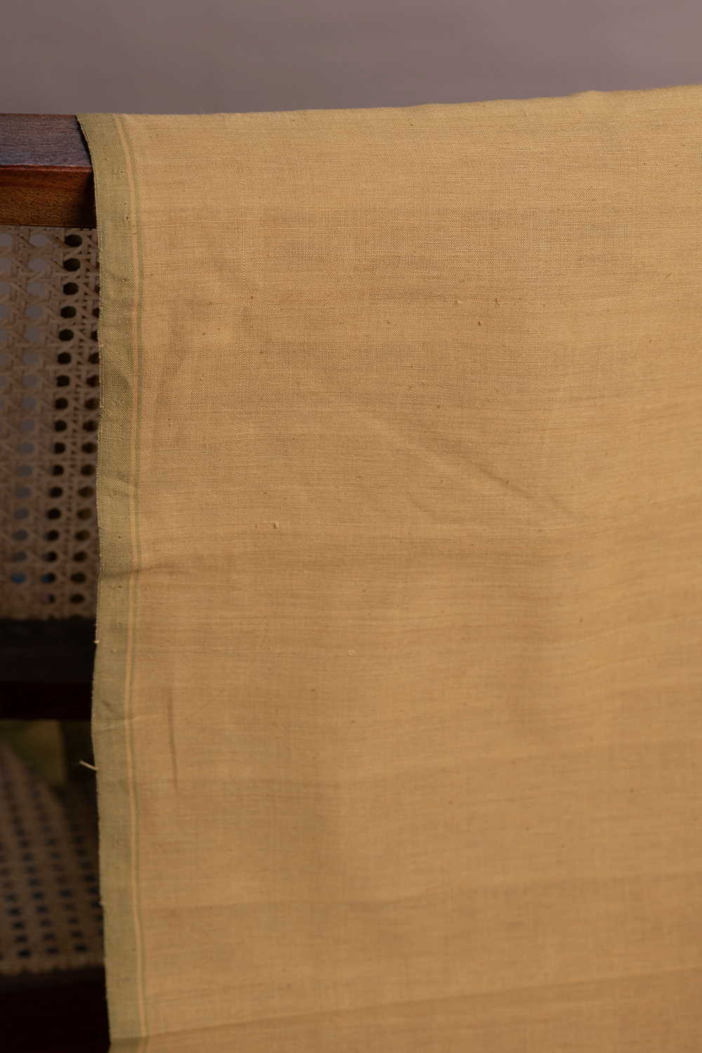 Bitter Lemon Green Handspun Cotton Fabric - Image 2