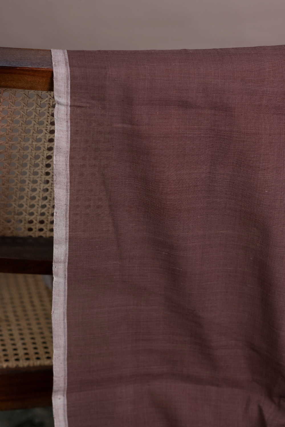 Brown Handspun Cotton Fabric - Image 2