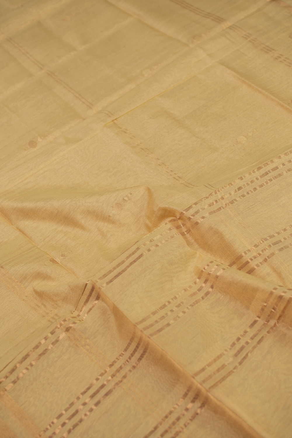 Shimmer - Yellow Tissue Chanderi Dupatta - Image 4