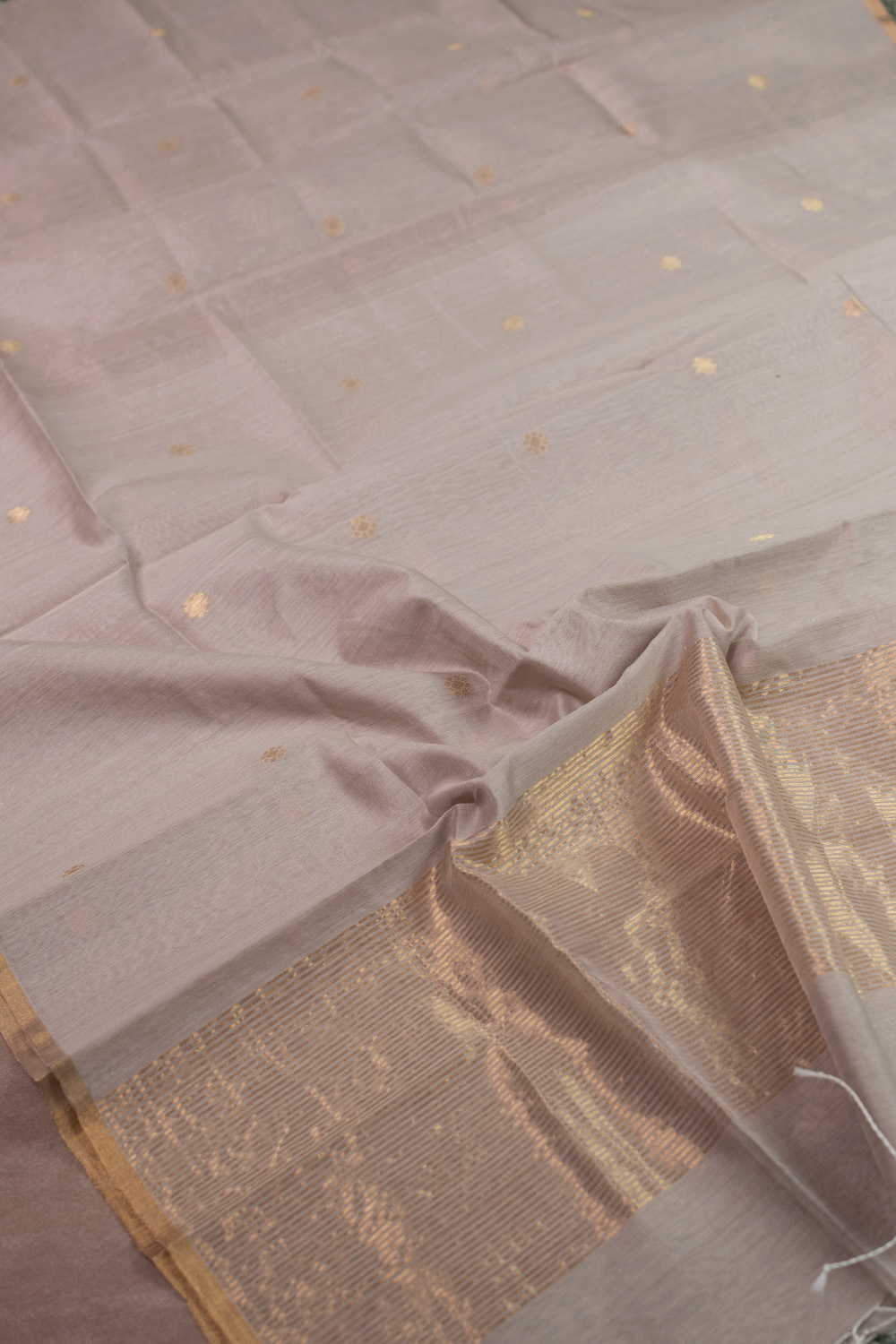 Tiny Zari Butti Chanderi Silk Cotton Dupatta - Image 4