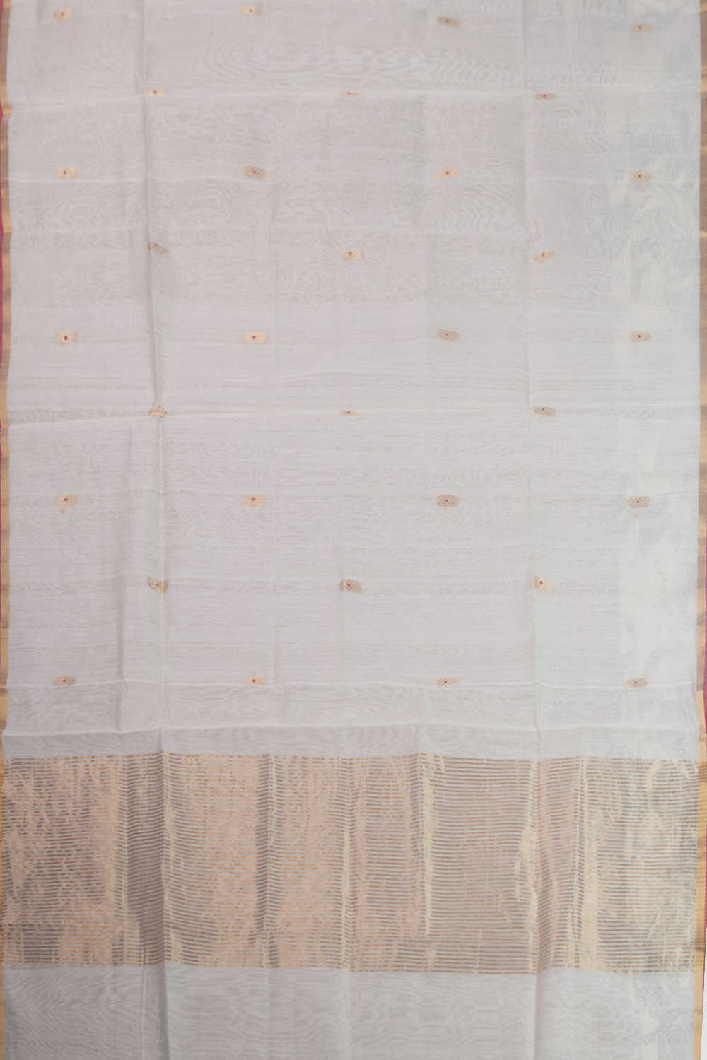 Snow Cream Chanderi Silk Cotton Dupatta - Image 3