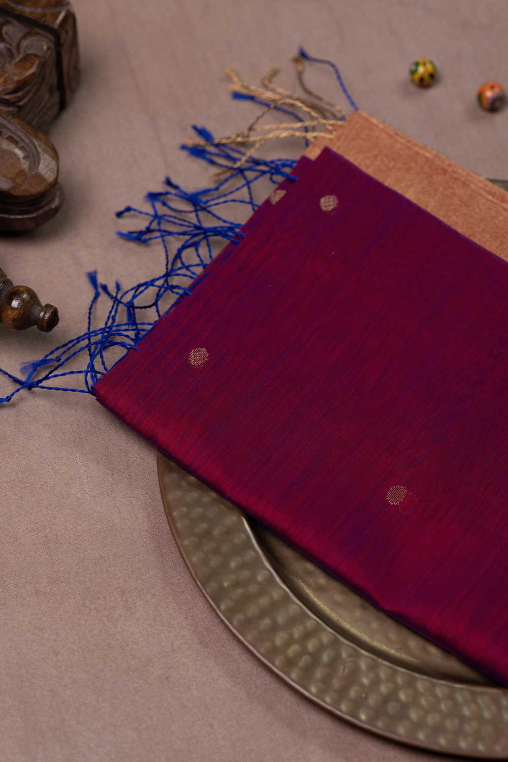 Magenta Pink Chanderi Silk Cotton Dupatta