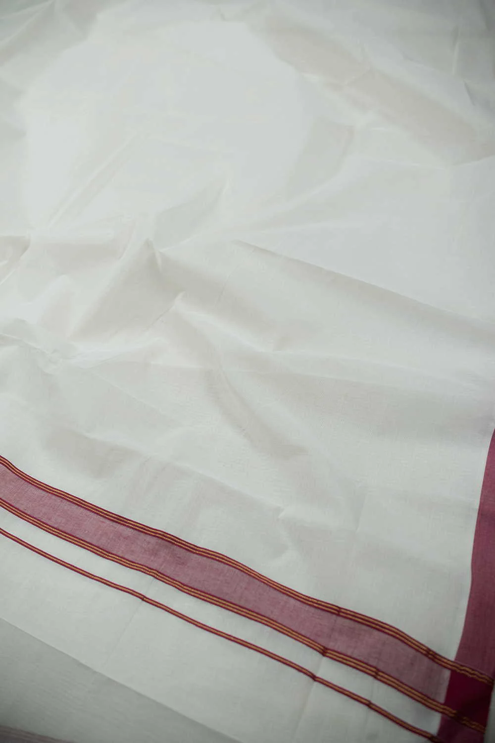 Cream Handwoven Cotton Dhoti with Printed Kalamkari Shirt - Image 4