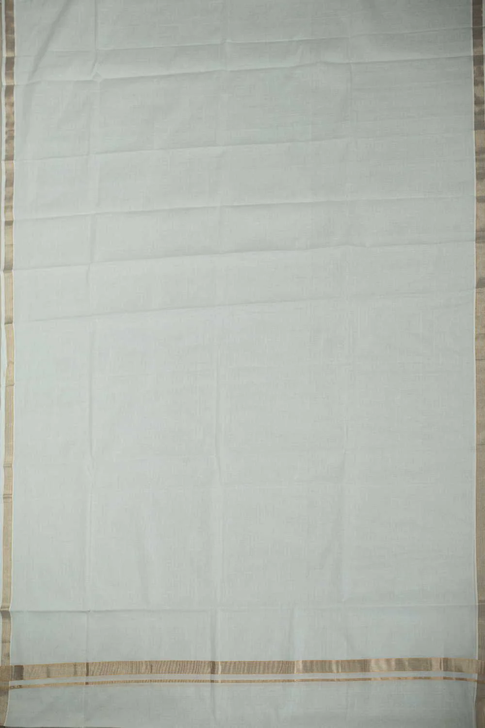 Off-White Handwoven Cotton Dhoti with Mangalagiri Shirt - Image 3