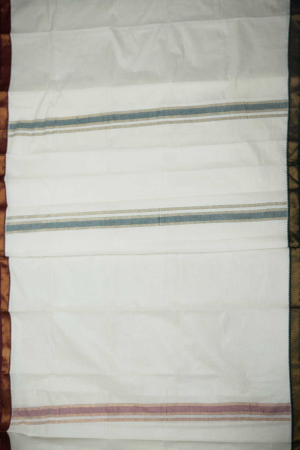 Cotton Dhoti With Indigo Ajrak Cotton Shirt - Image 3