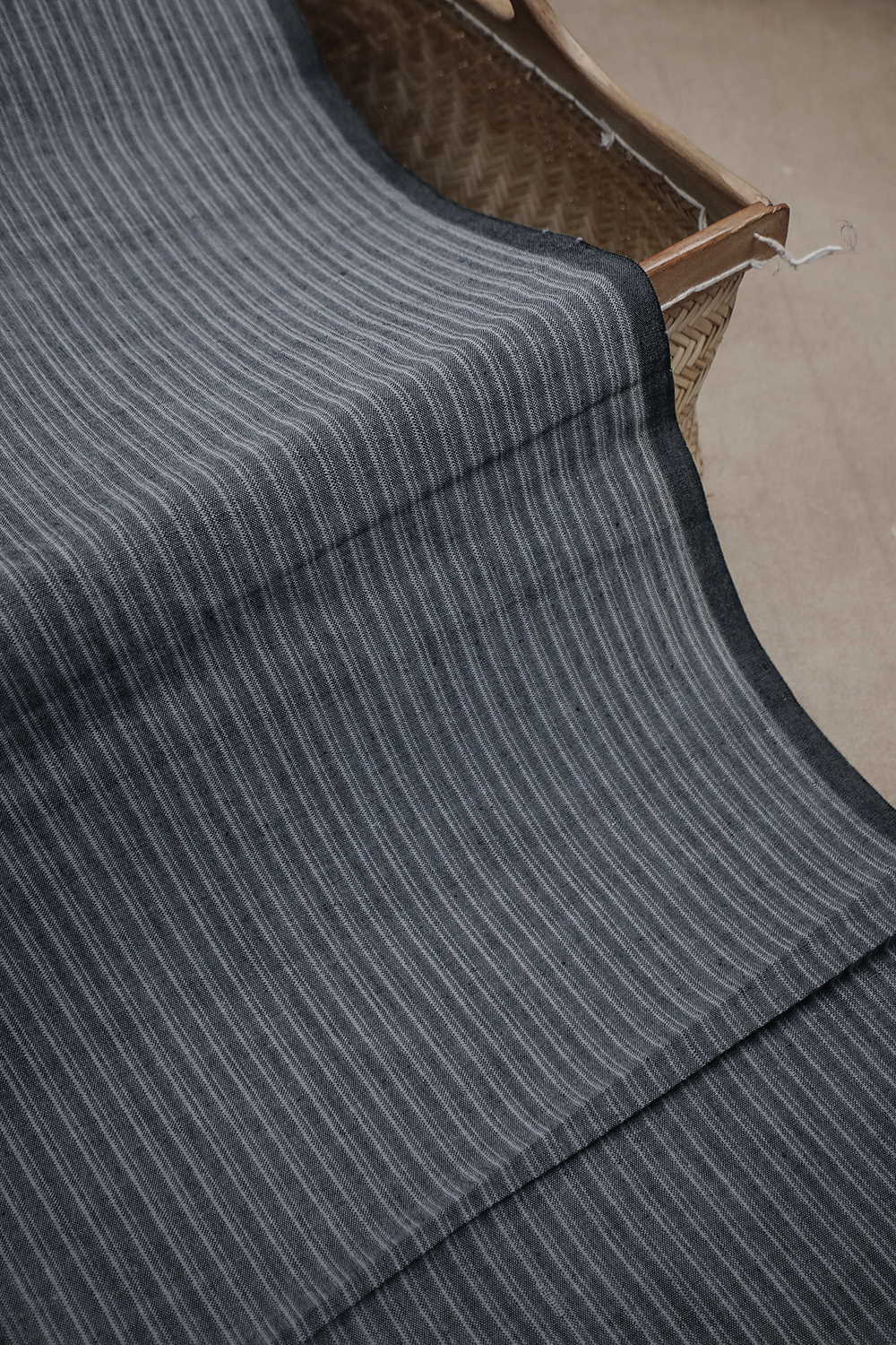 Off-White Handwoven Cotton Dhoti with Handspun Shirt - Image 5