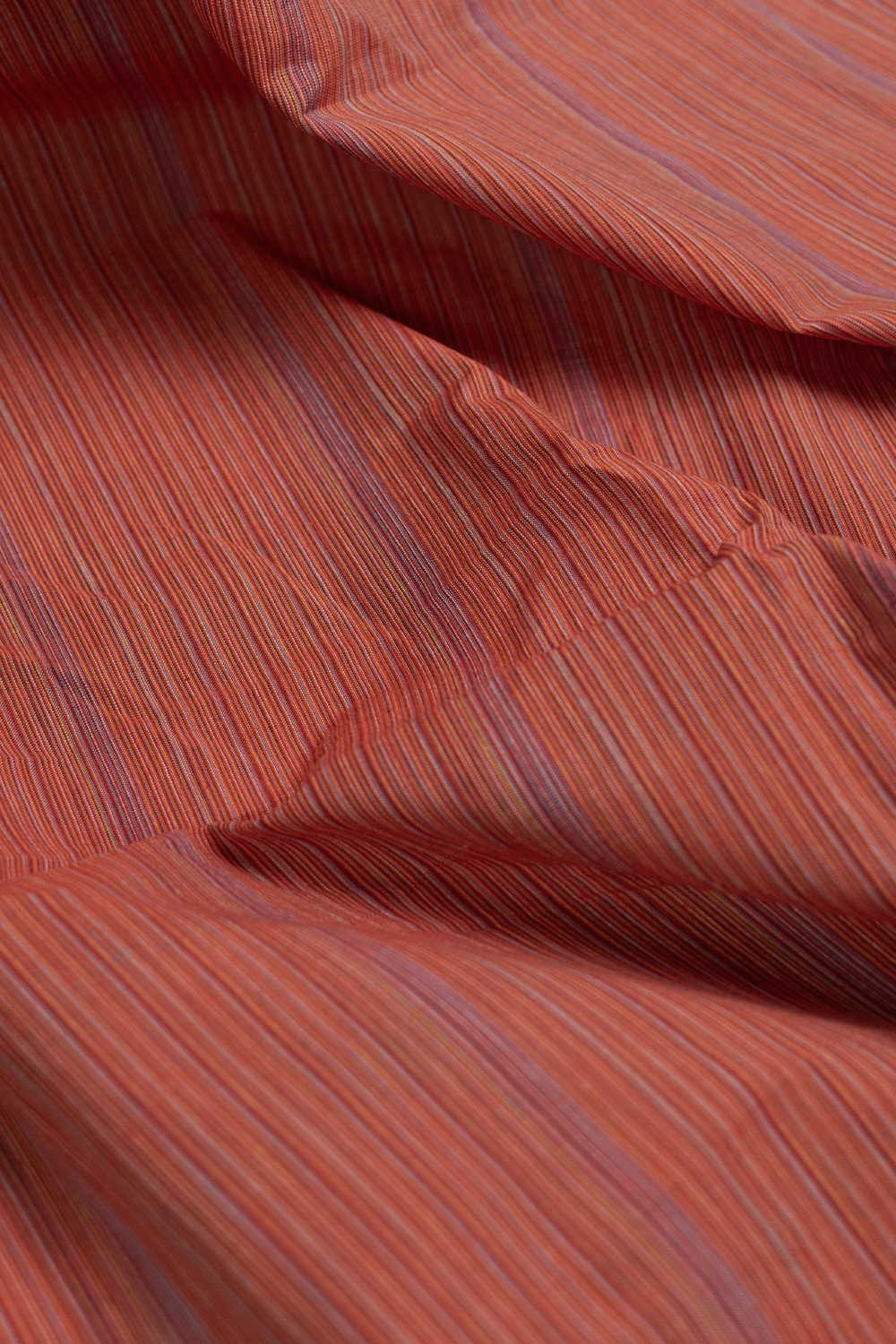Multi-Color Stripes Handwoven Cotton Fabric - Image 2