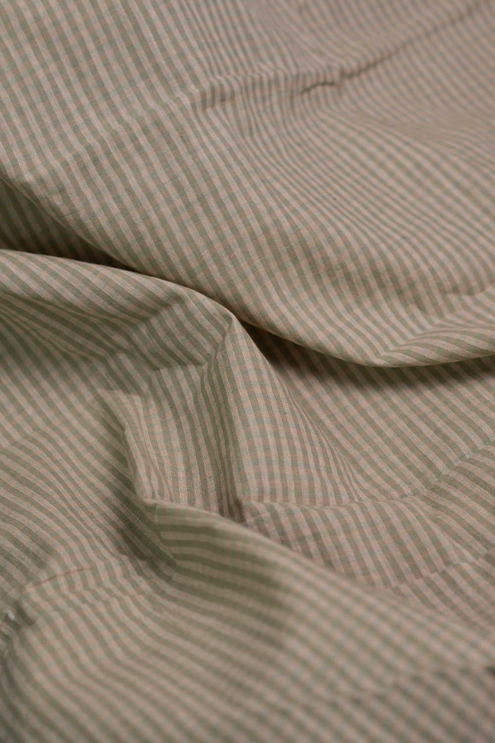 Lighter Green Handwoven Cotton Fabric - Image 3