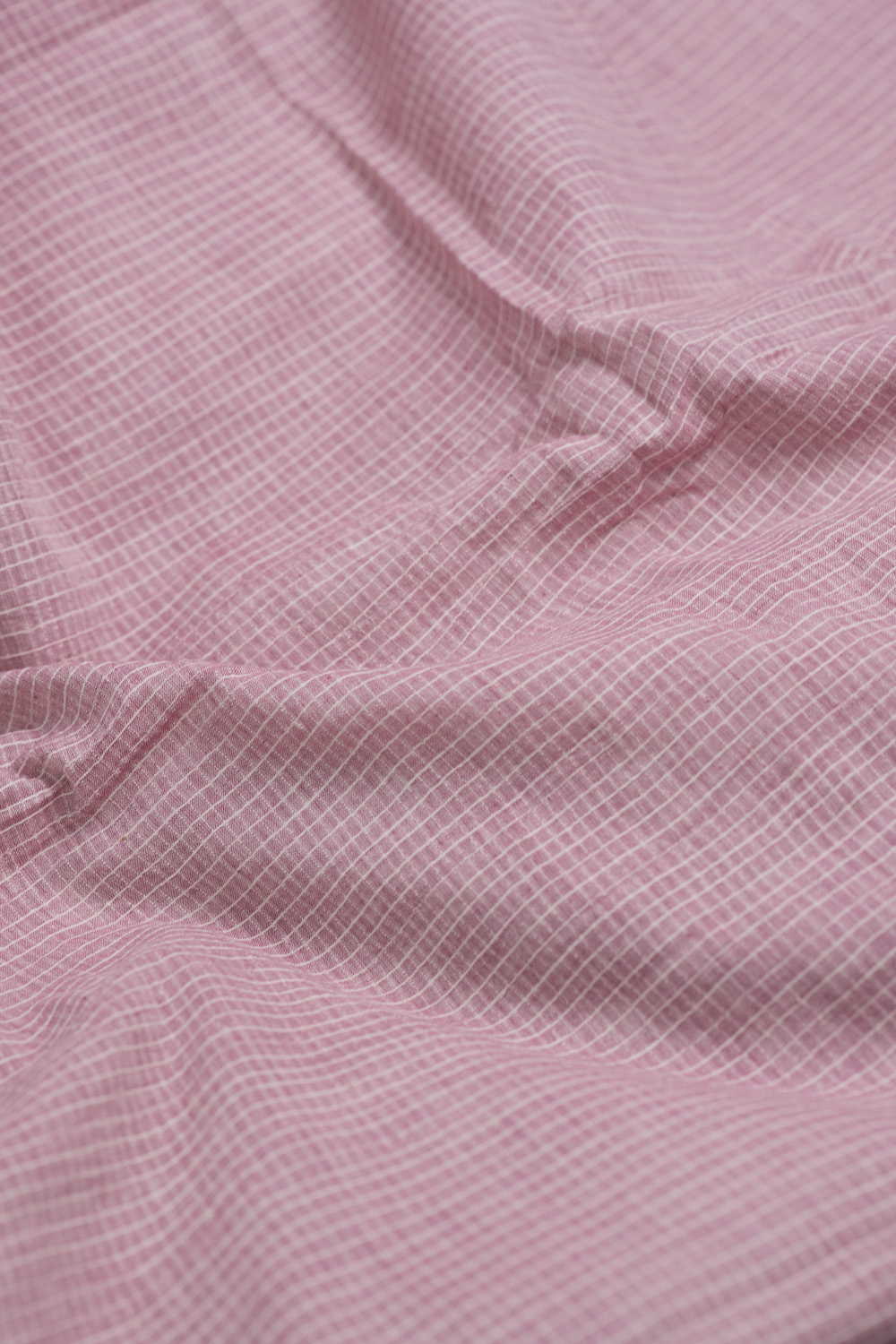 Checks Handwoven Cotton Fabric - Image 3