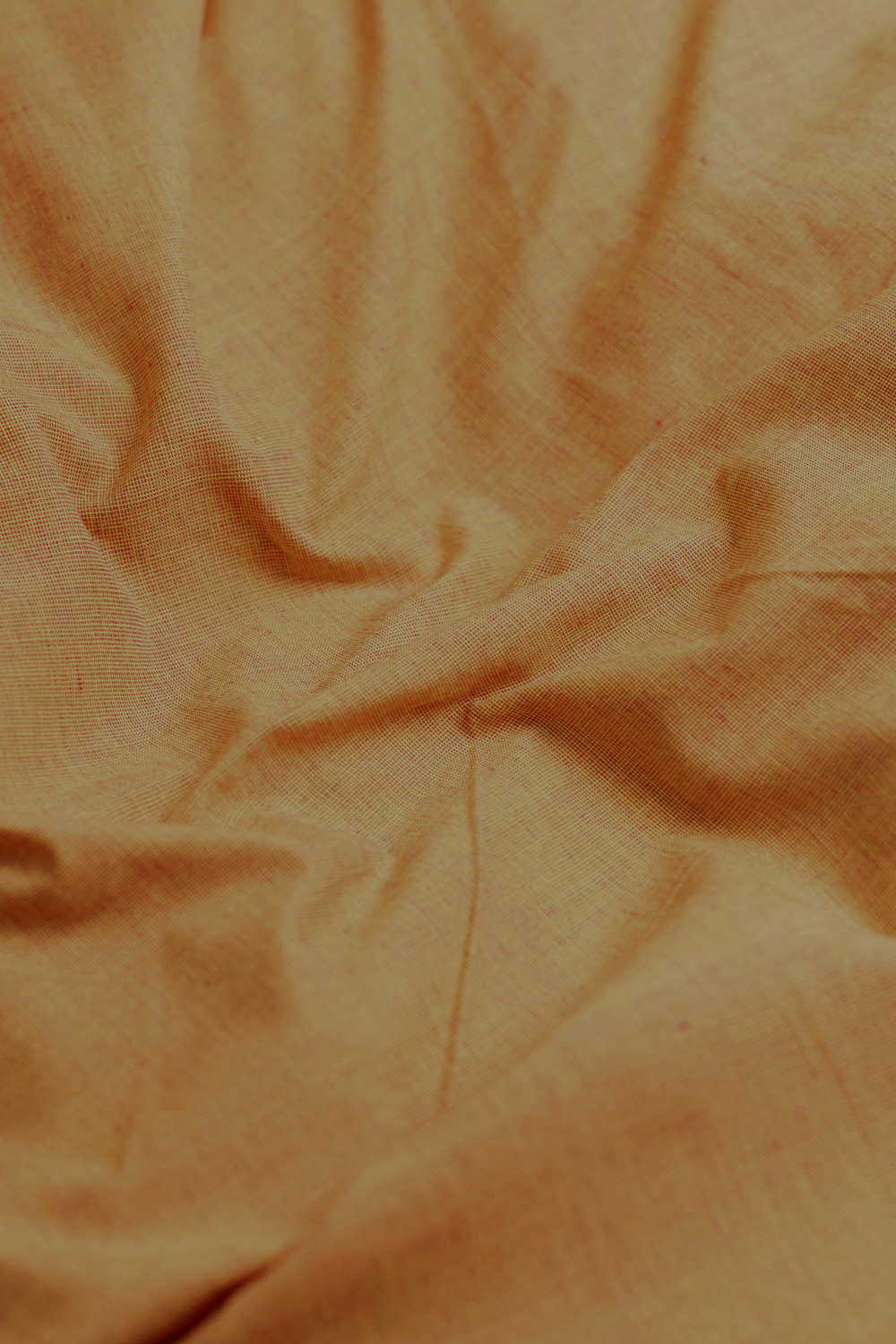 Softest Dual Shaded Yellow Yarn Dyed Handwoven Cotton Fabric - Image 3