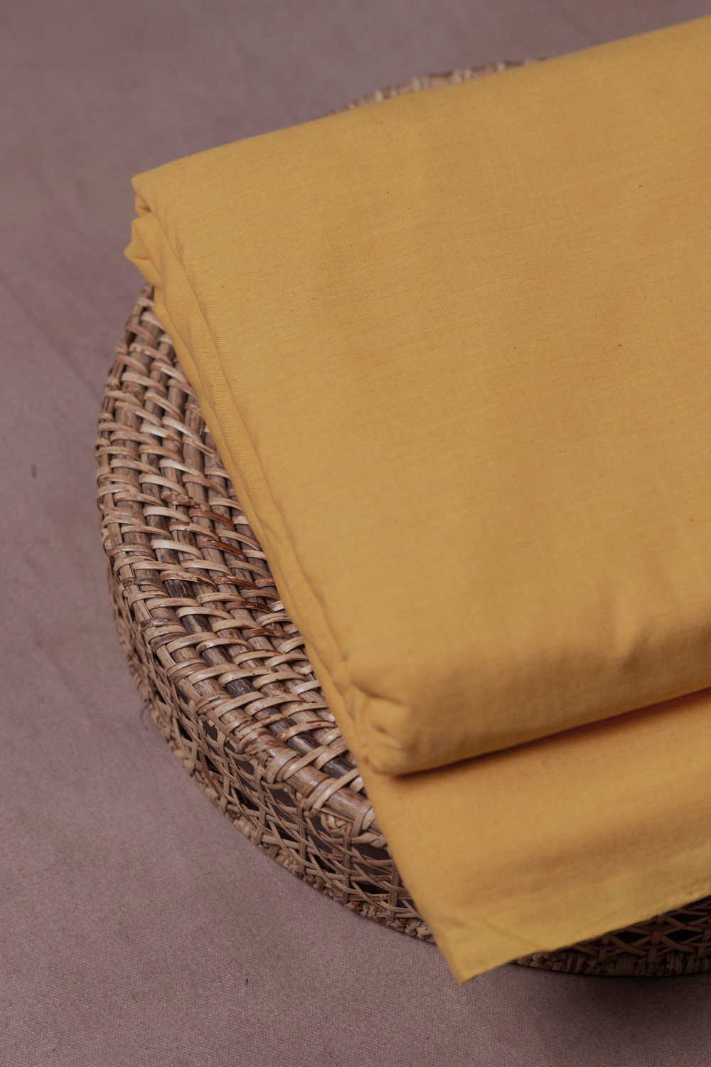 Tuscany Yellow Yarn Dyed Handwoven Cotton Fabric