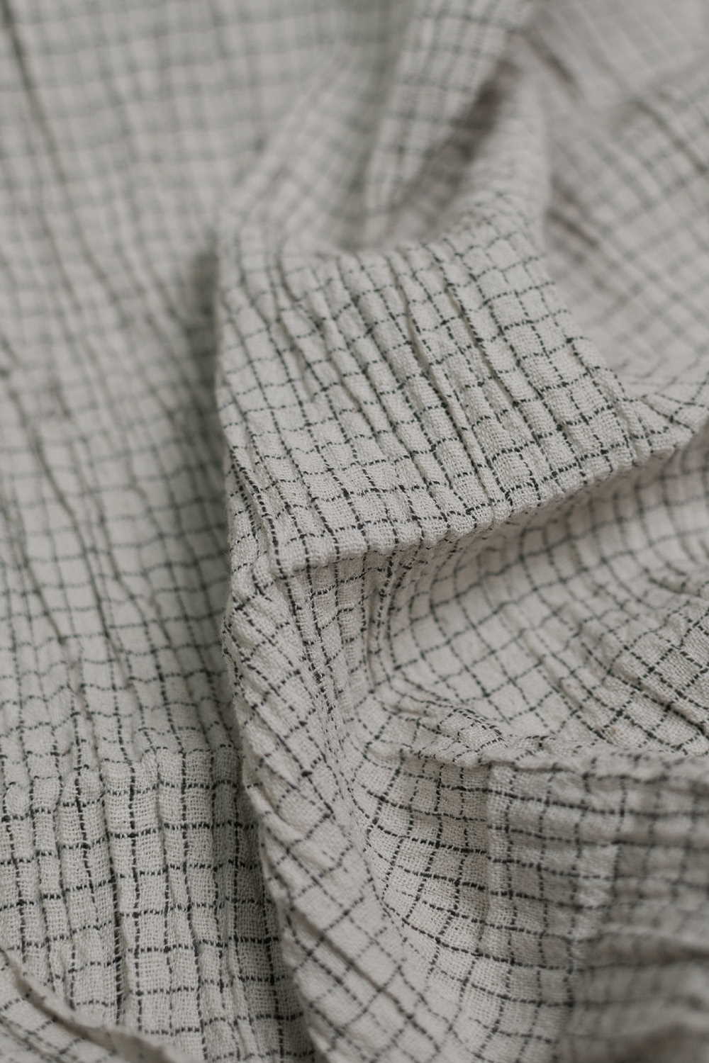 Black Checks Kala Cotton Fabric - Image 2