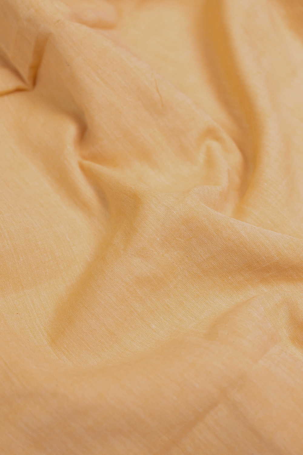 Soft Yellow Handwoven Mul Cotton Fabric - Image 2