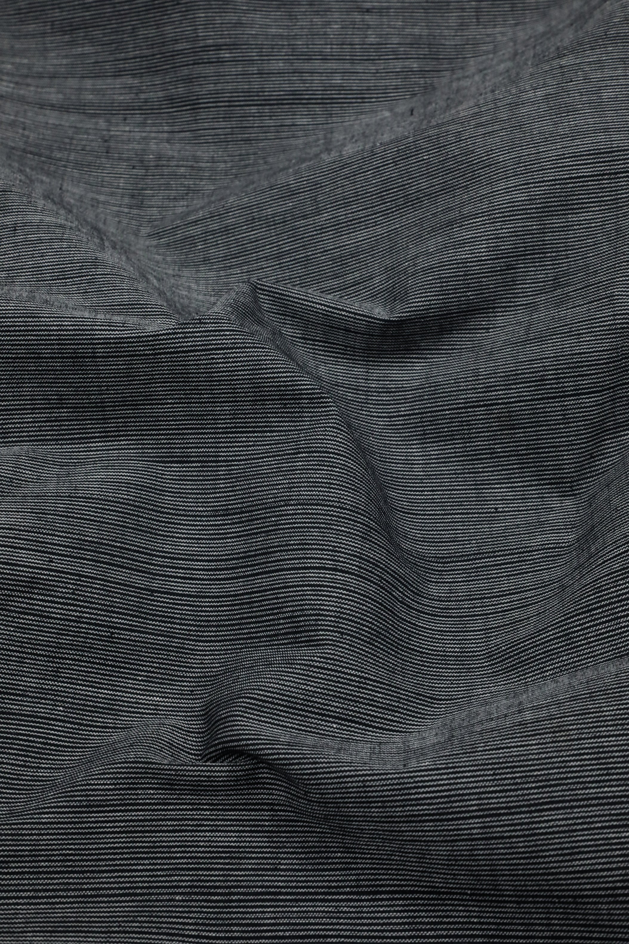 Pin Striped Handwoven Cotton Fabric - Image 2