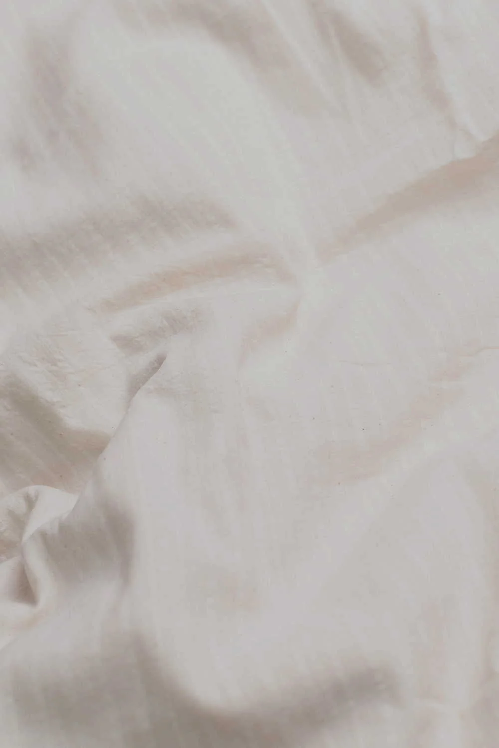 Stripes - Cream Handwoven Cotton Fabric - Image 3