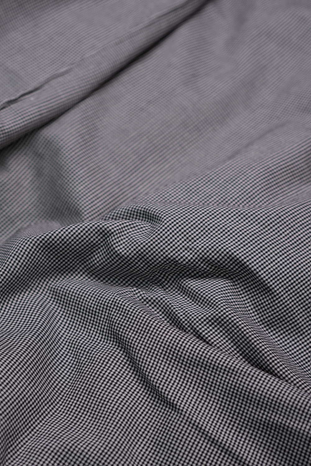 Micro Checks Handwoven Cotton Fabric - Image 3