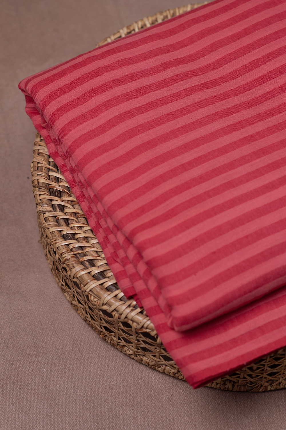 Pin Stripes Handwoven Cotton Fabric - Image 3