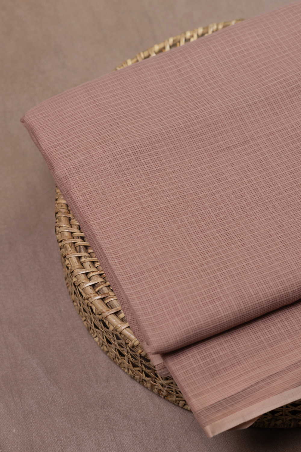 Beige Kota Cotton Fabric
