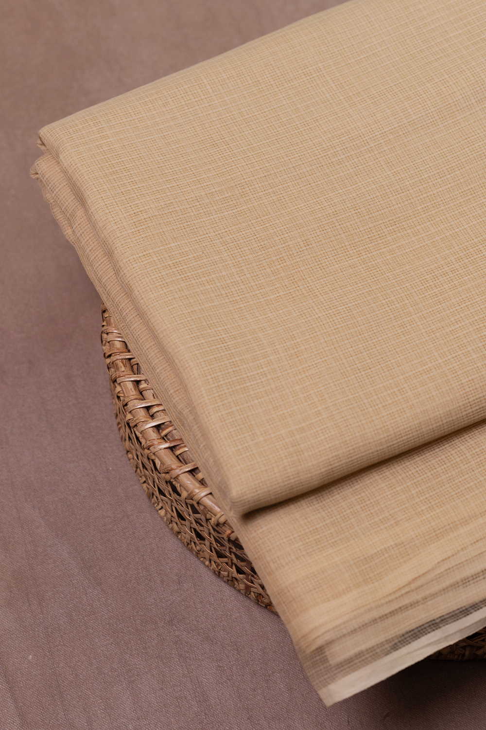 Soft Yellow Kota Cotton Fabric