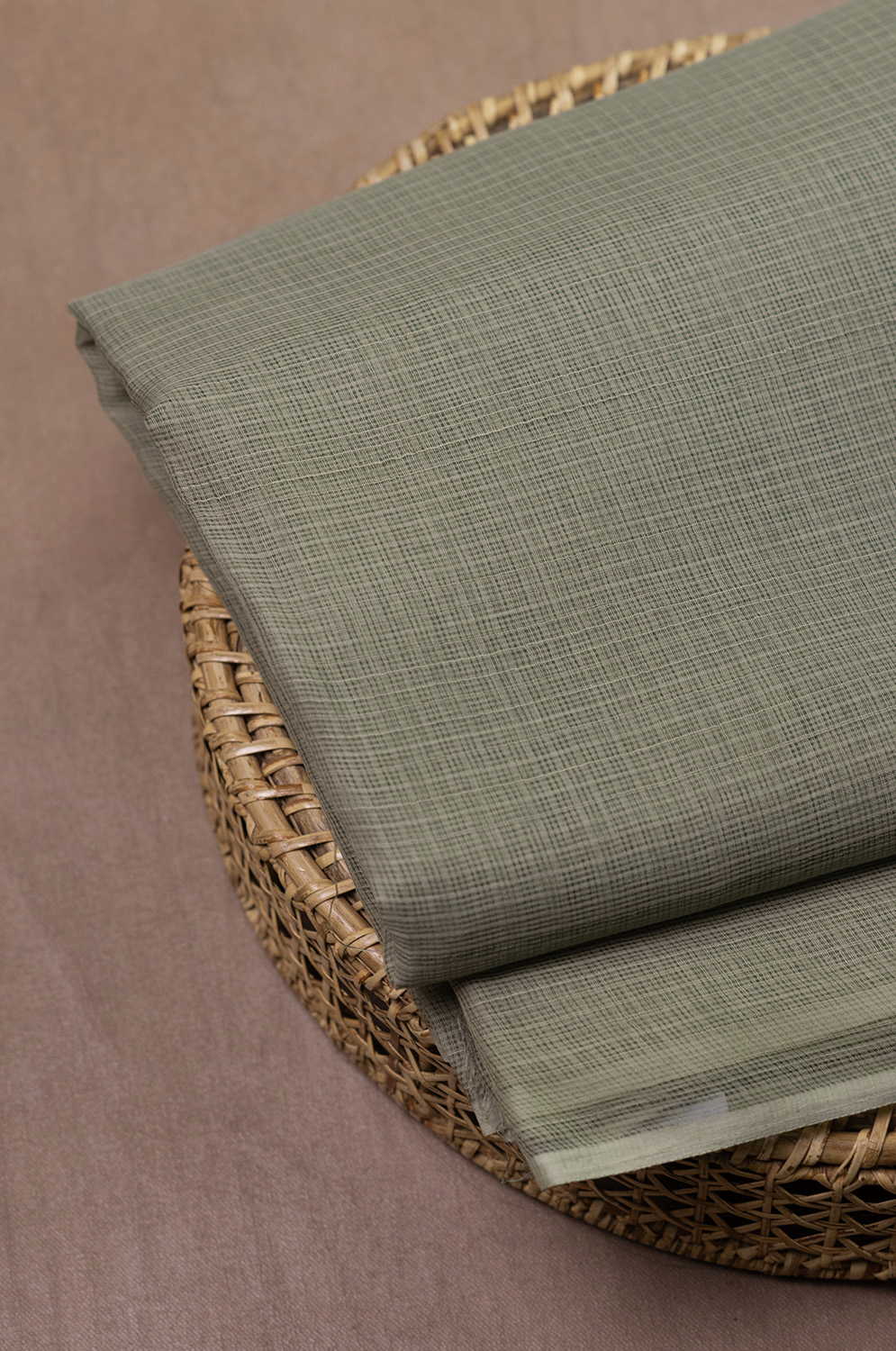 Pickle Green Kota Cotton Fabric
