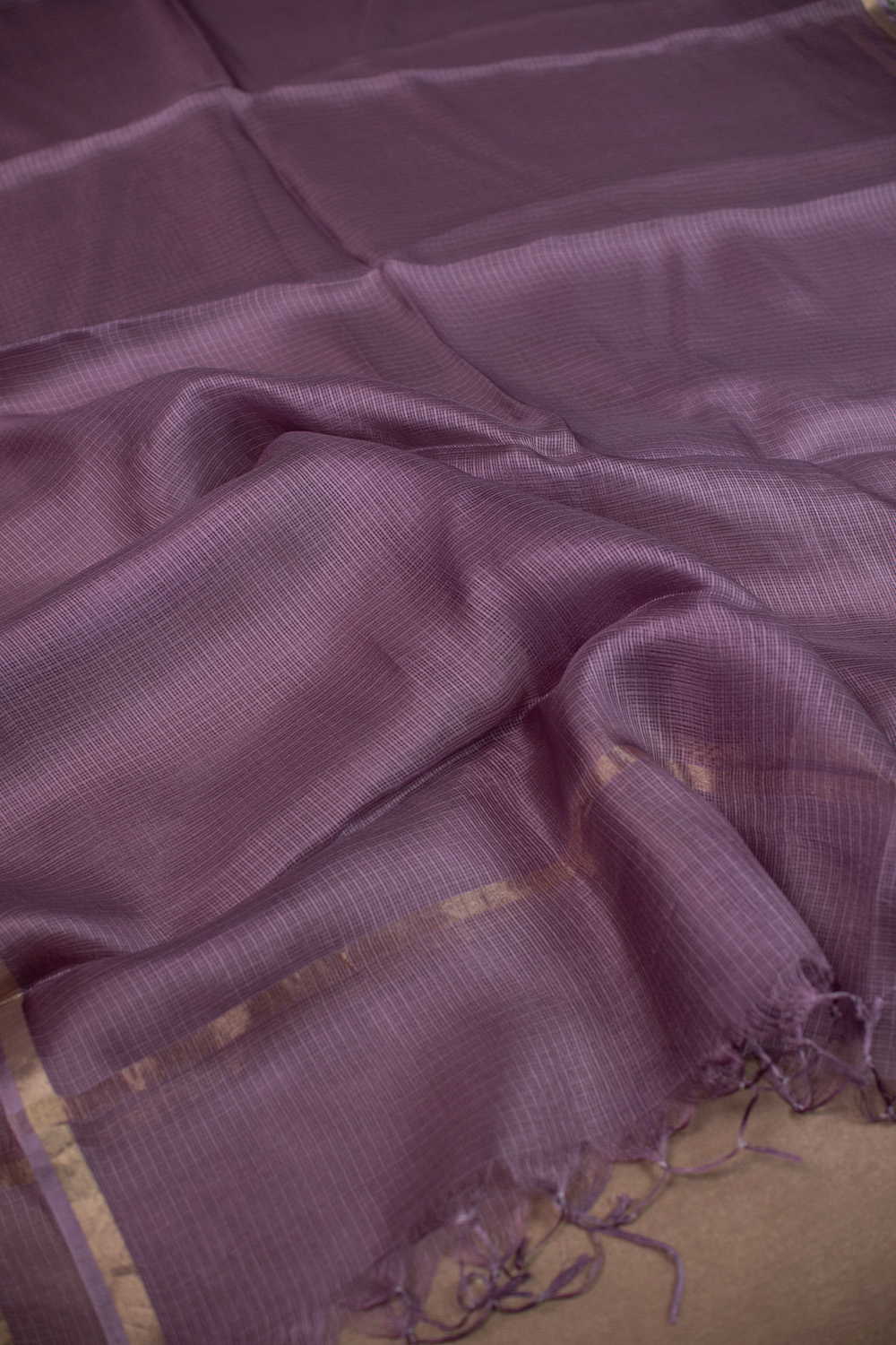 Pastel Purple Kota Silk Dupatta