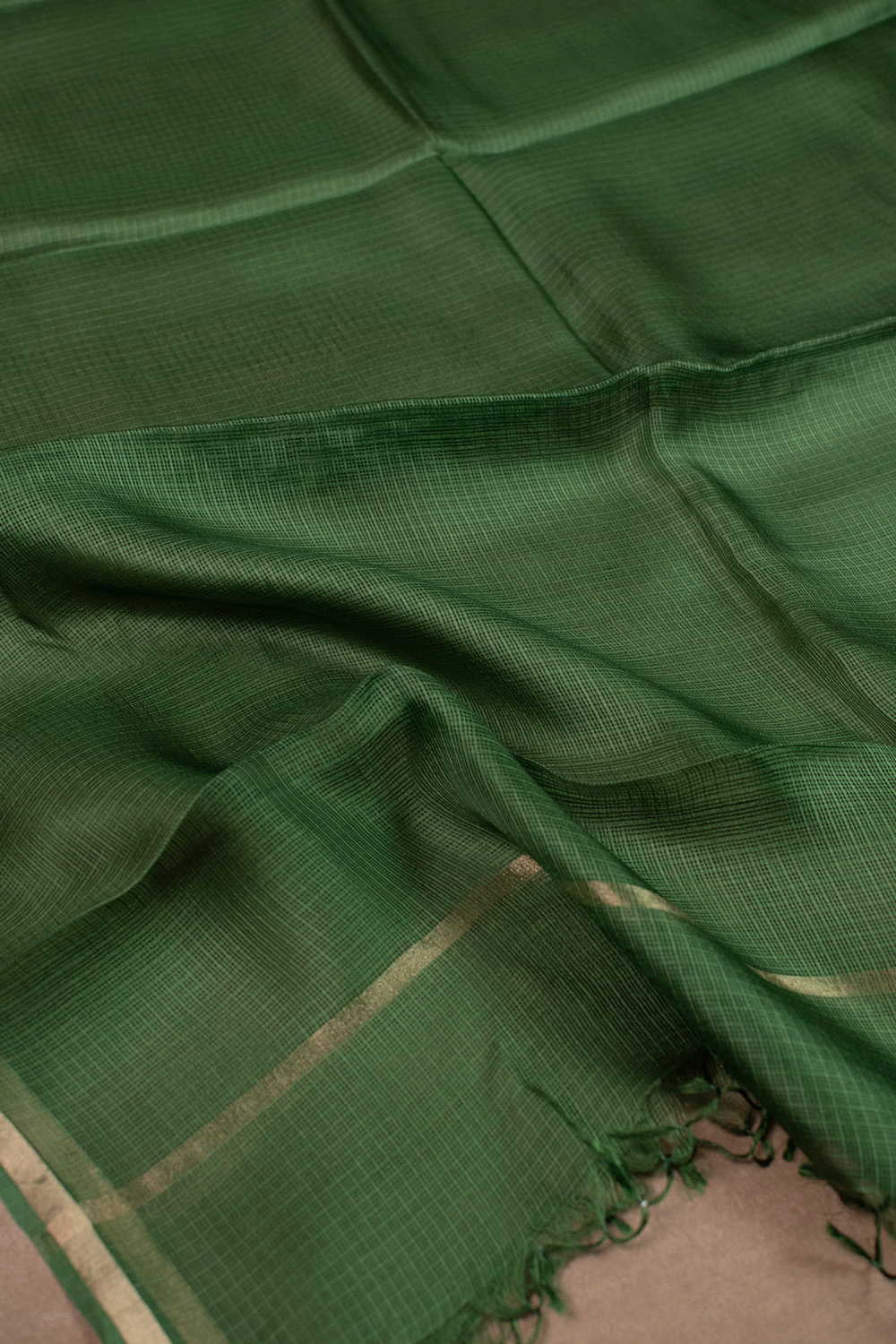 Leaf Green Kota Silk Dupatta