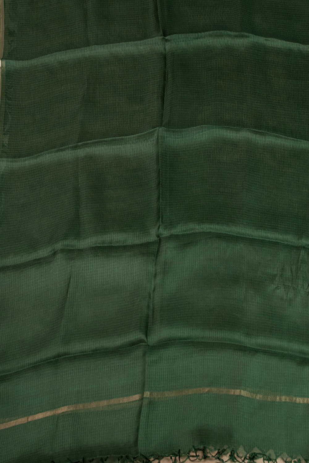 Bottle Green Kota Silk Dupatta - Image 3