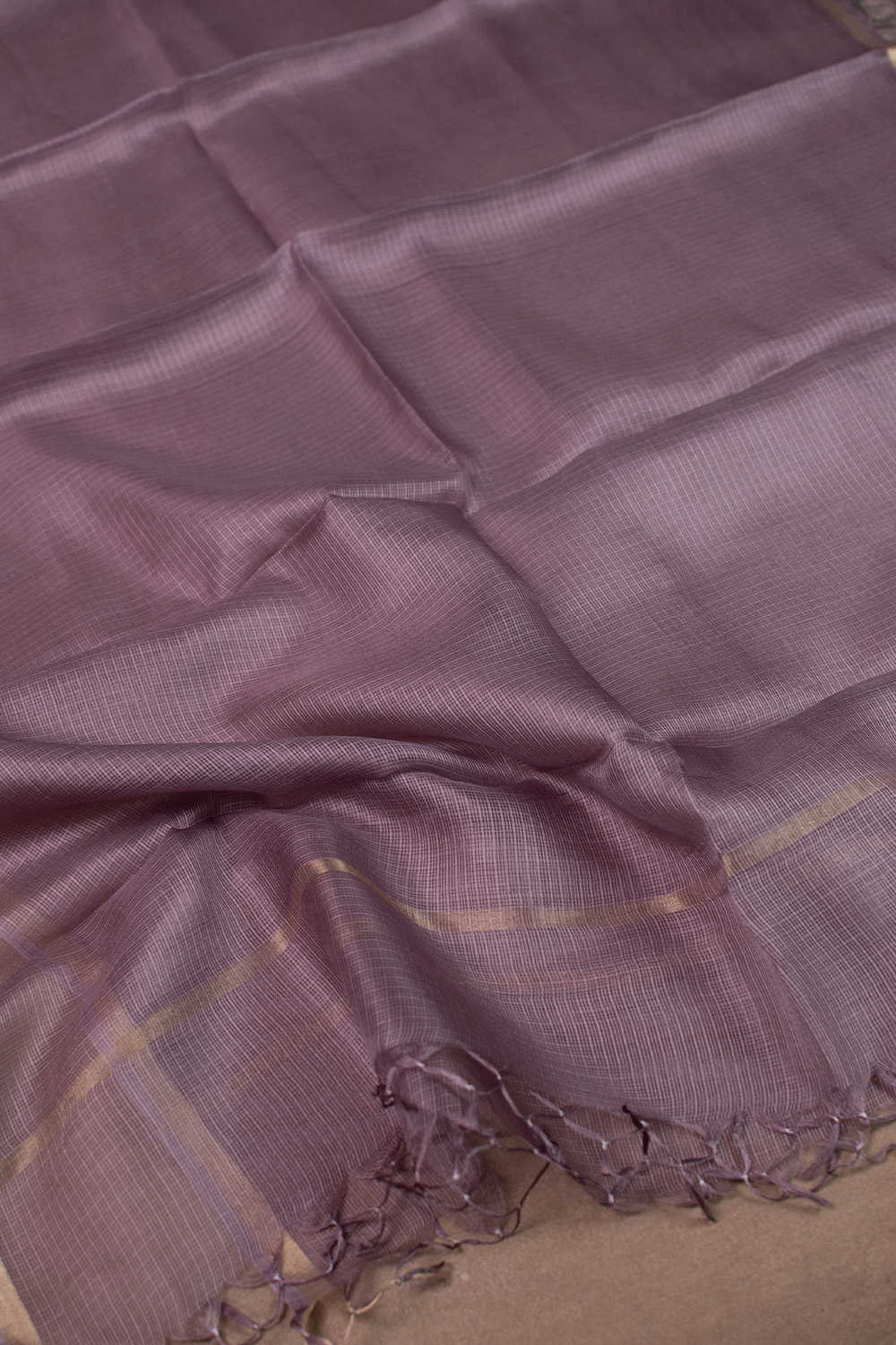 Mauve Purple Kota Silk Dupatta