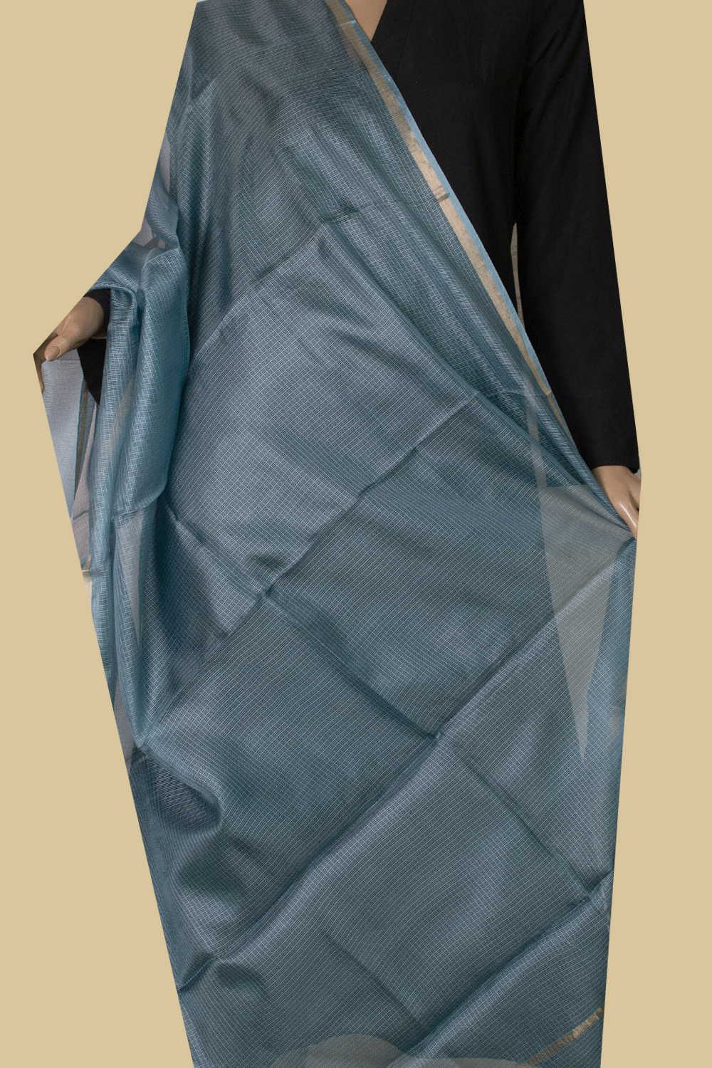 Shade of Blue Kota Silk Dupatta