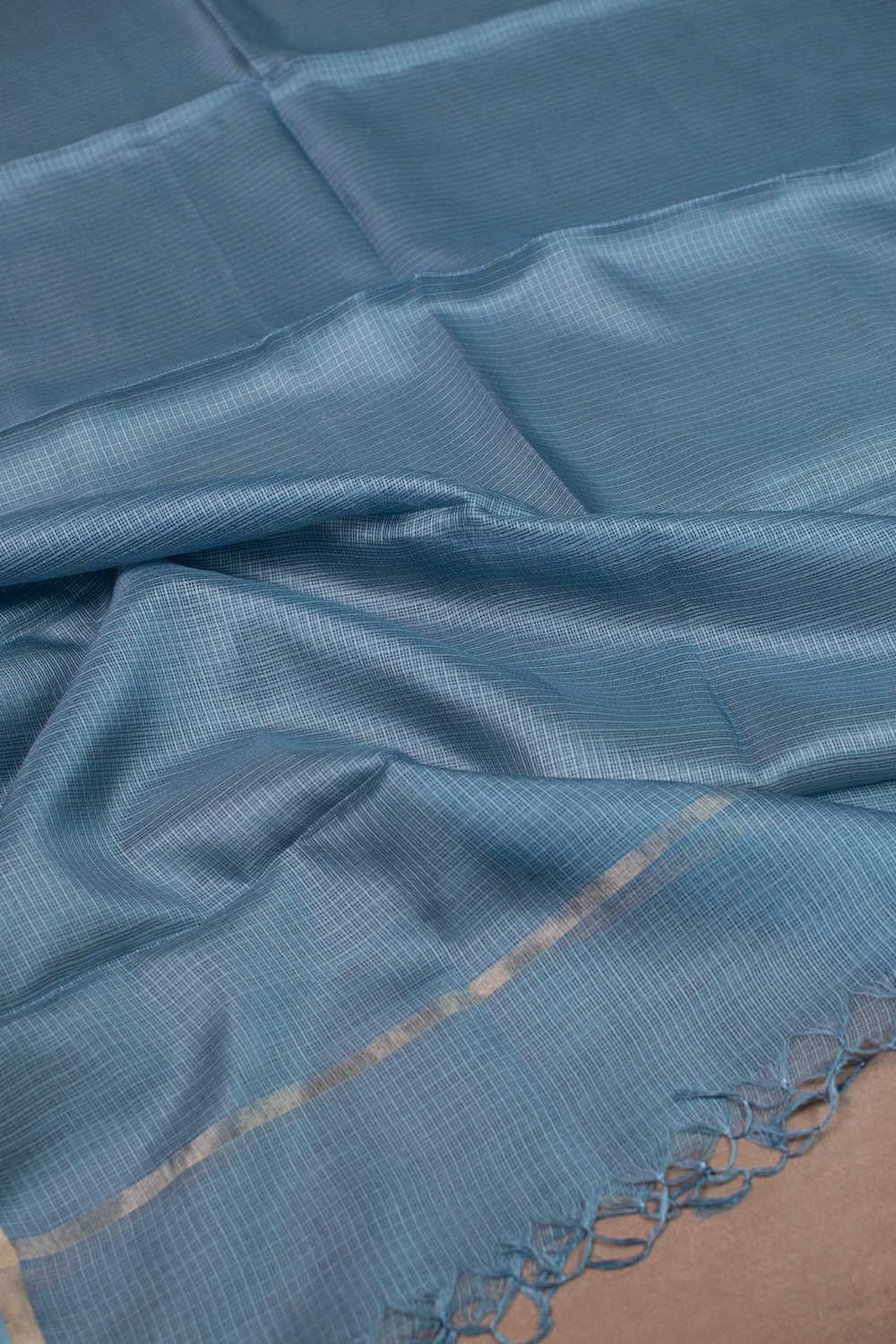 Shade of Blue Kota Silk Dupatta - Image 2