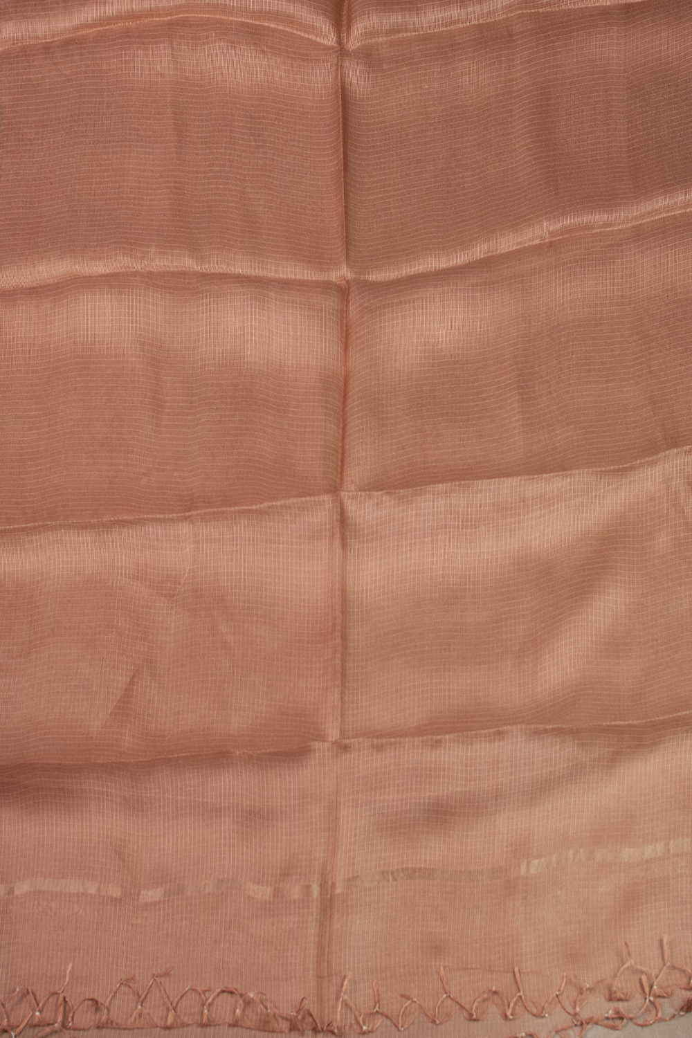 Salmon Peach Kota Silk Dupatta - Image 3