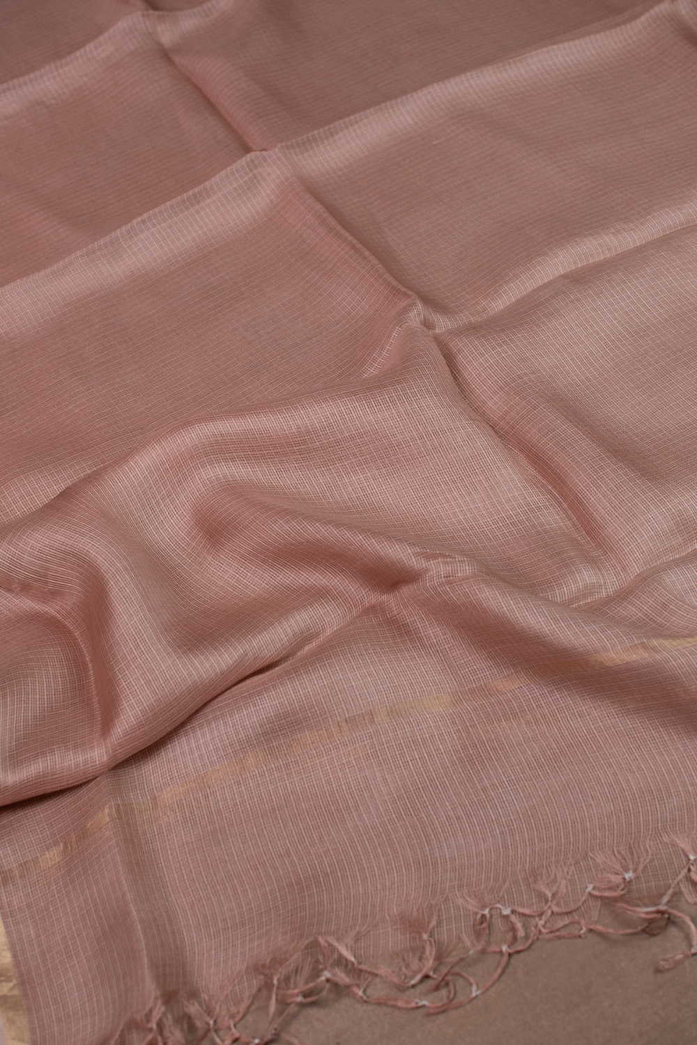 Peach Kota Silk Dupatta - Image 2