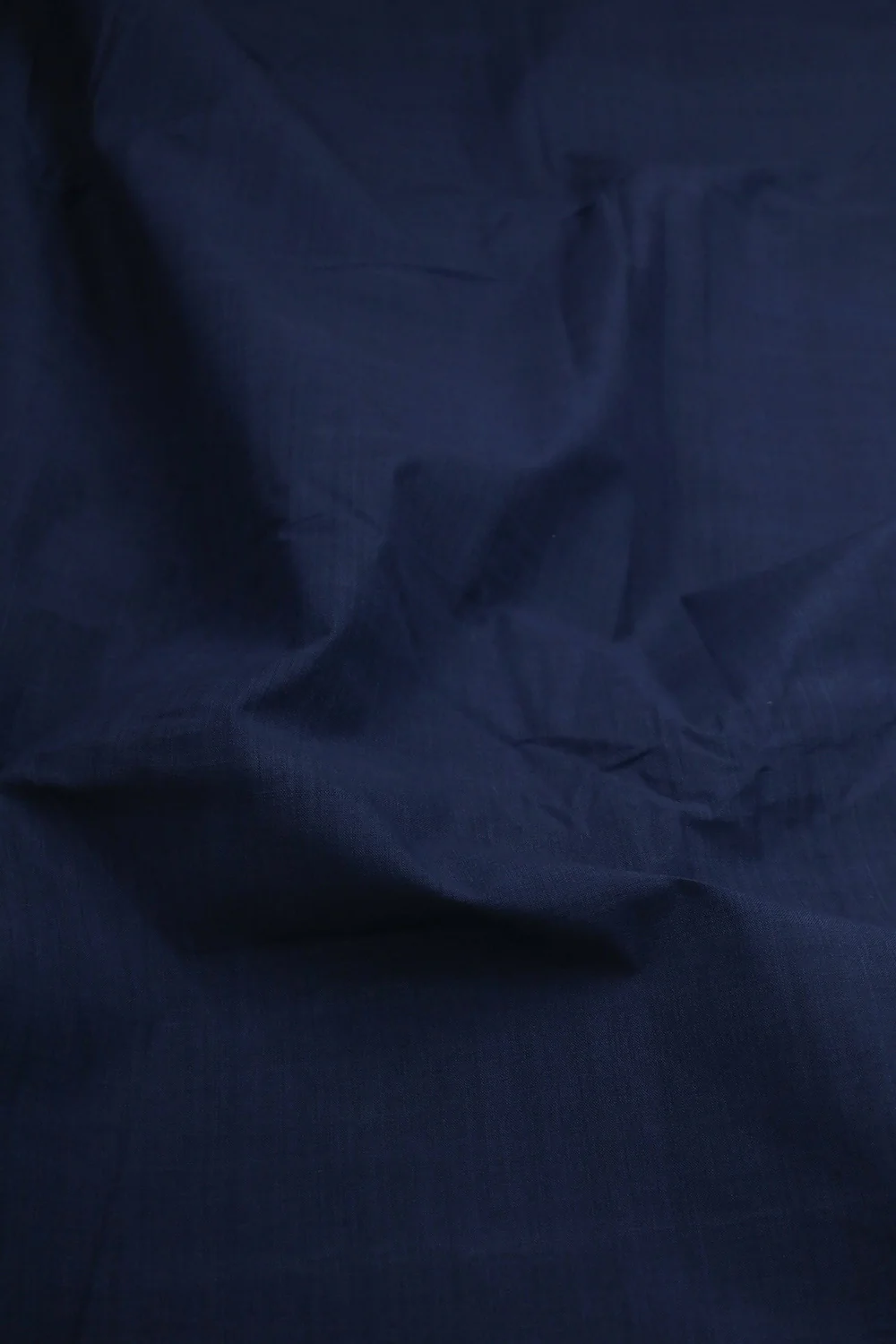Dark Navy Blue Mangalagiri Cotton Fabric - Image 3
