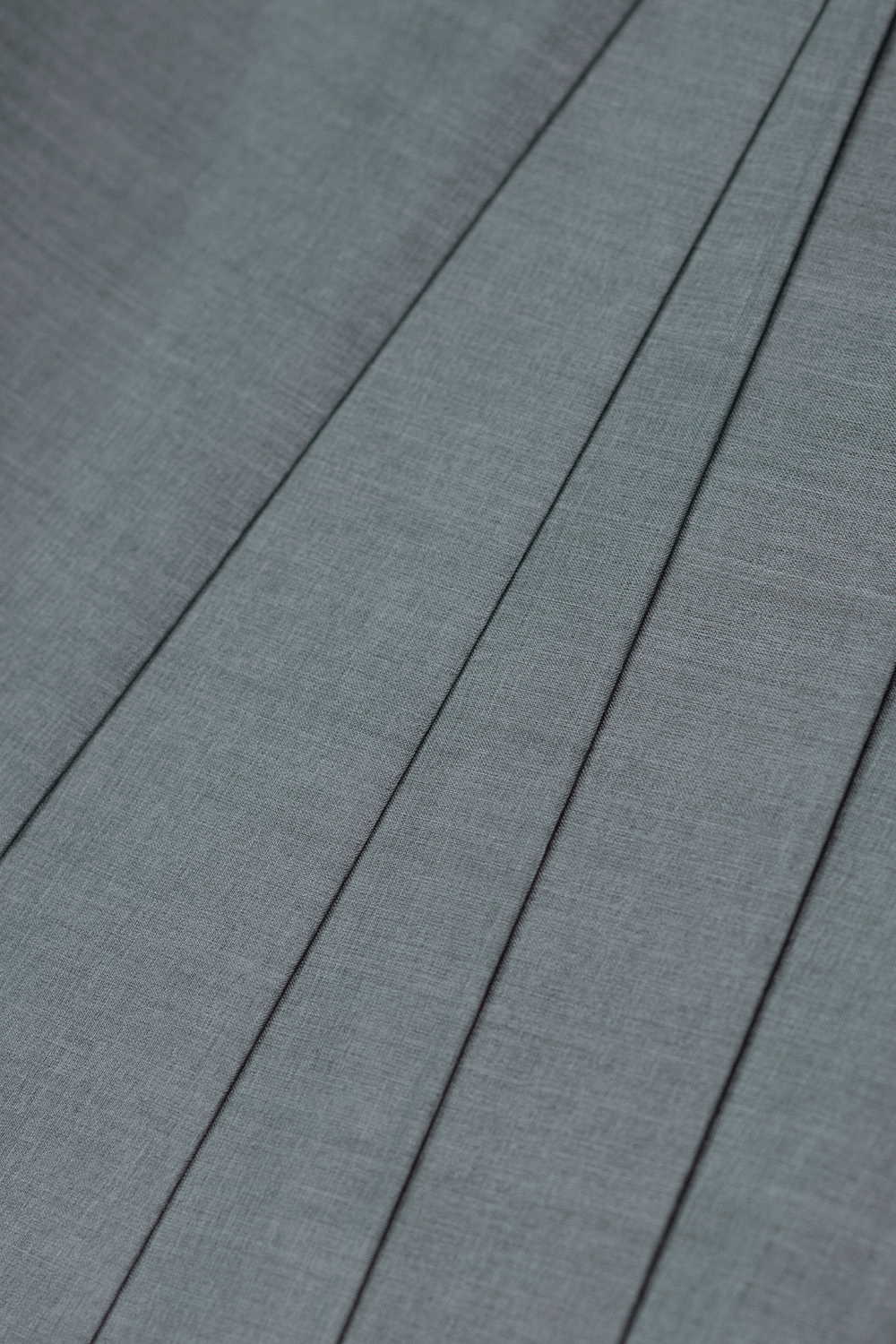 Slate Grey Handwoven Tussar Silk Fabric - Image 2