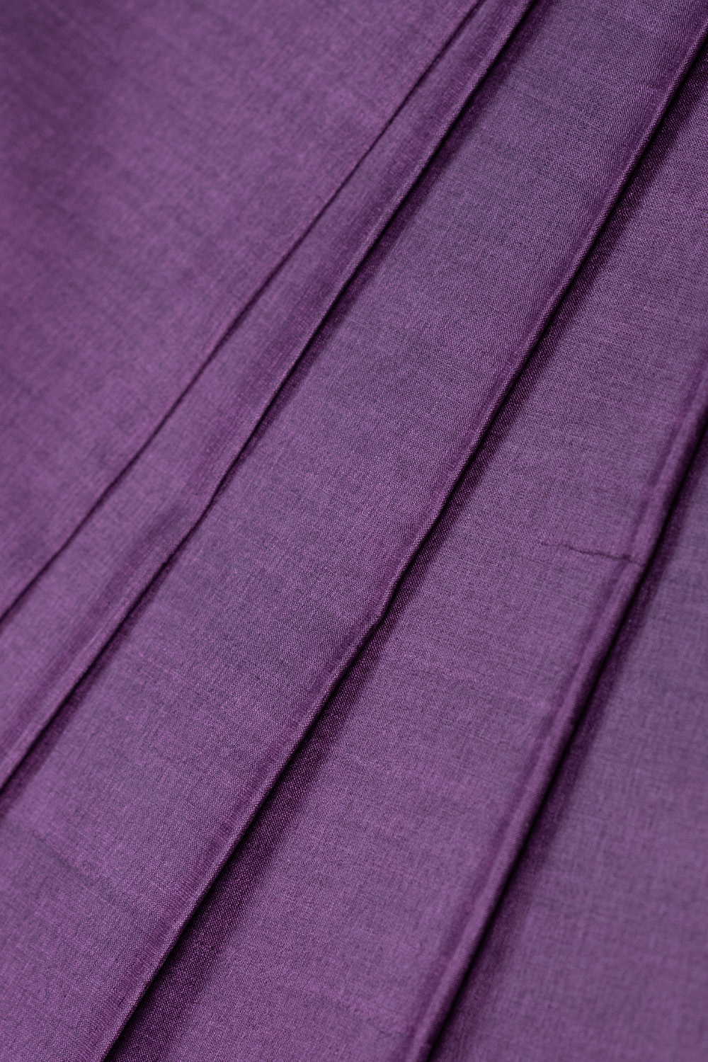 Poppy Purple Handwoven Tussar Silk Fabric - Image 2